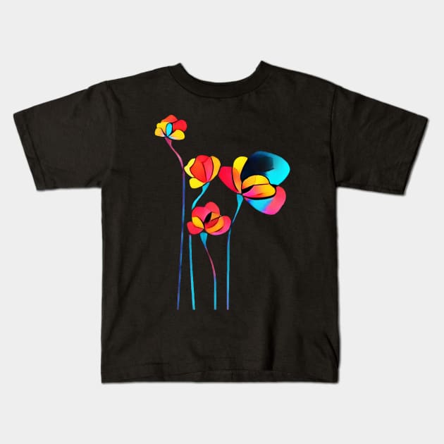 Flower II Kids T-Shirt by Jirka Svetlik